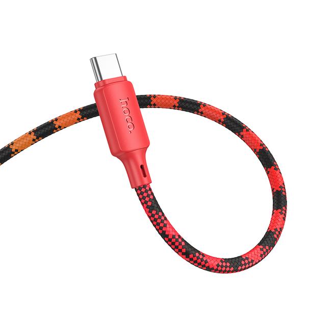 Kabel USB A do USB C Hoco 3A 1 m X116 gradient czerwony