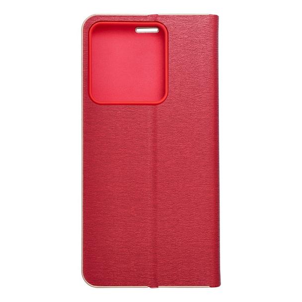 Etui z klapką na Xiaomi Redmi NOTE 13 5G Luna Book Gold czerwone