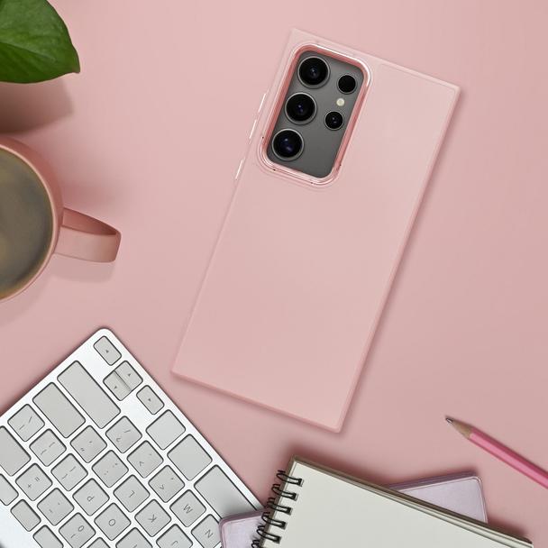 Etui na Samsung S26 FE / S25 FE Frame pudrowy róż
