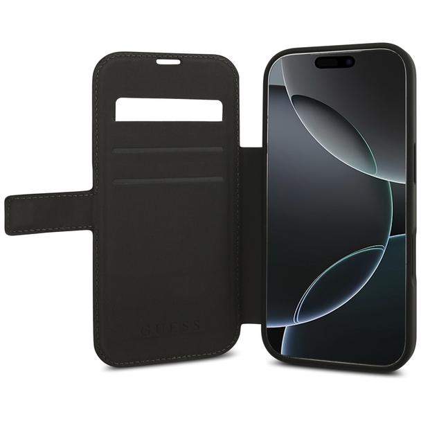 GUESS kabura do IPHONE 17 Pro GUBKP17L4GMGGR (PU 4G Metal Logo) czarna