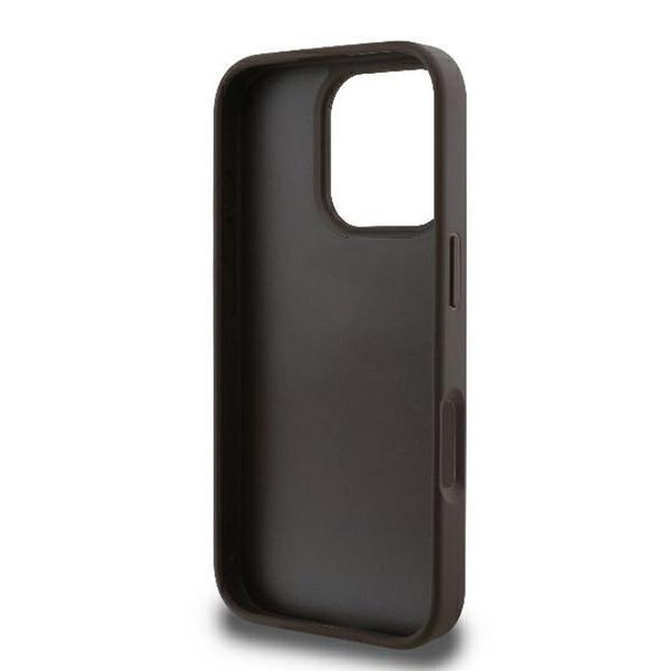 GUESS futerał do IPHONE 16 Pro Max GUHCP16XP4TDPW (PU Leather 4G Triangle Strass) brązowy