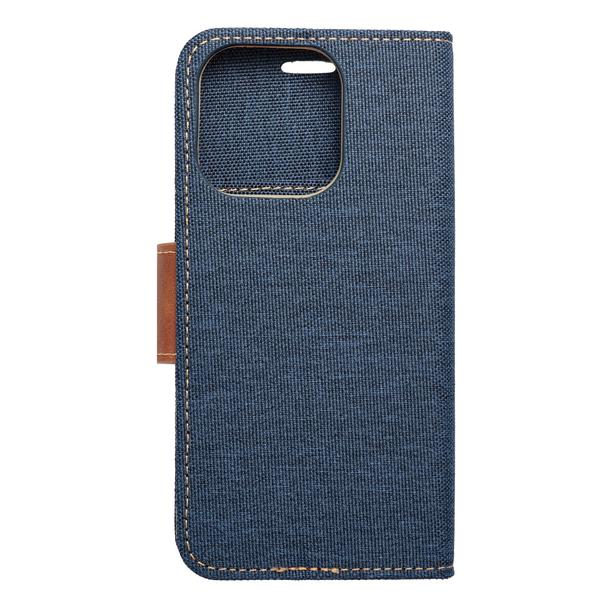 Etui z klapką na iPhone 16 PRO Canvas Book granatowe