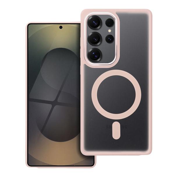 Futerał do Samsung S25 ULTRA Matte Mag Cover zgodny z MagSafe różowy