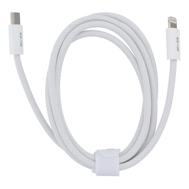 BLUEO kabel Typ C do Lightning QC4.0 60MB/S PD60W 1,2 m biały