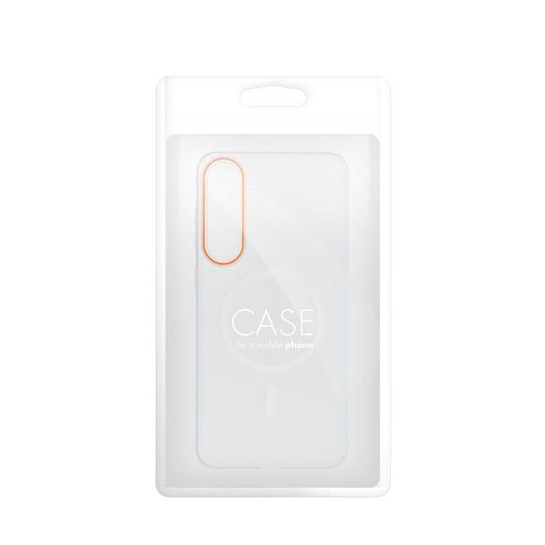 Futerał do Motorola G86 Go Orange zgodny z MagSafe transparentny