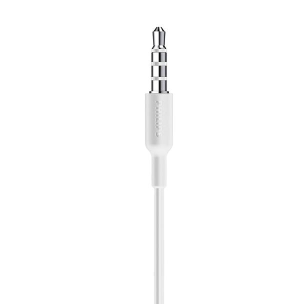 Słuchawki przewodowe douszne Jack 3,5 mm Philips TAA1105WT białe