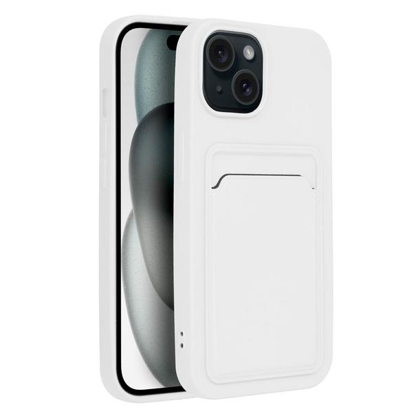 Futerał do iPhone 15 Card Case biały