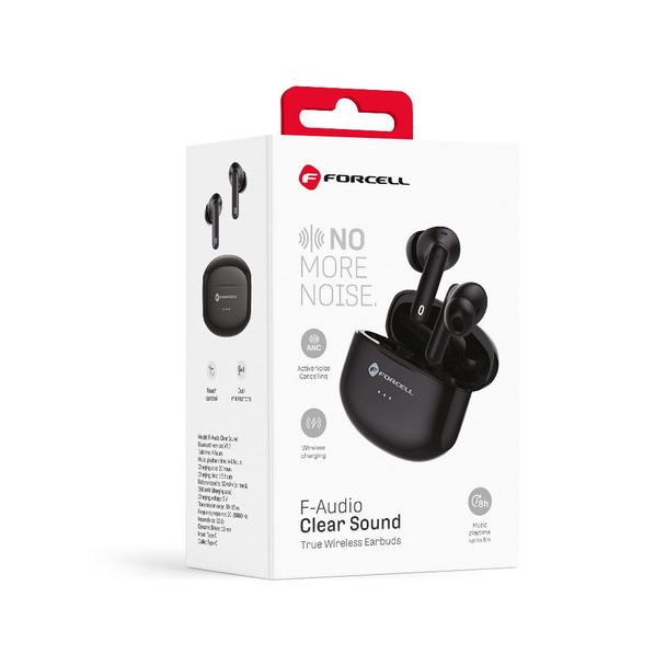 Słuchawki bezprzewodowe douszne Forcell F-Audio Clear Sound TWS czarne