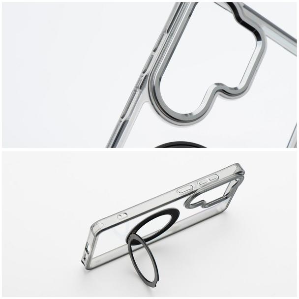 Etui na Samsung A27 Frame Circle Stand zgodne z MagSafe czarne