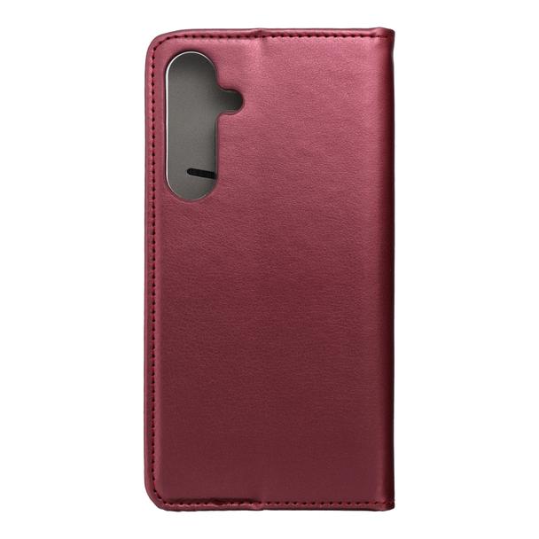 Etui z klapką na Samsung S25 PLUS Smart Magneto burgundowe