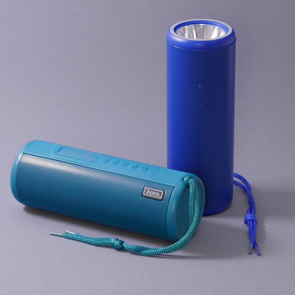 Głośnik bluetooth z latarką 2 x 15W 2h Hoco HC11 niebieski