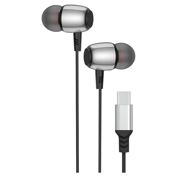 Słuchawki przewodowe douszne USB C (DAC) Blue Star M09C 1,2 m czarne