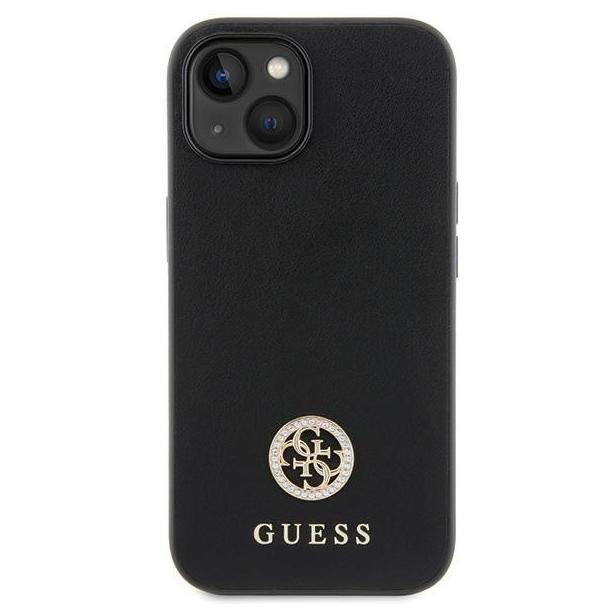 GUESS futerał do IPHONE 13 / 14 / 15 GUHCP15SPS4DGPK (Strass Metal Logo) czarny