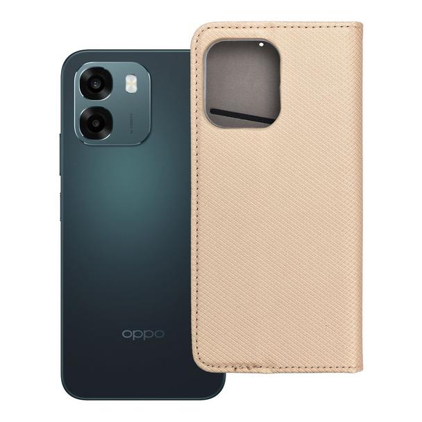 Etui z klapką na Oppo A6 Smart Case Book złote
