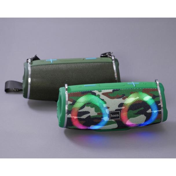 Głośnik bezprzewodowy LED 2 x 5W 2h Hoco HC12 zielony