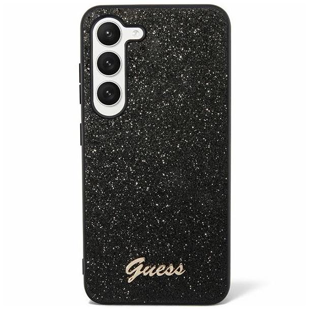 GUESS futerał do SAMSUNG S24 GUHCS24SHGGSHK (Glitter Script) czarny
