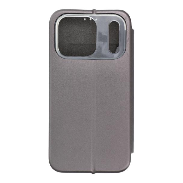 Etui z klapką na iPhone 17 PRO Elegance Book stalowe
