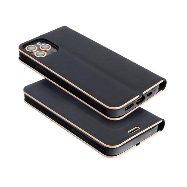 Etui z klapką na Samsung S26 FE Luna Book Gold czarne