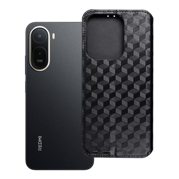 Etui z klapką na Xiaomi Redmi A7 PRO Cubic Book czarne