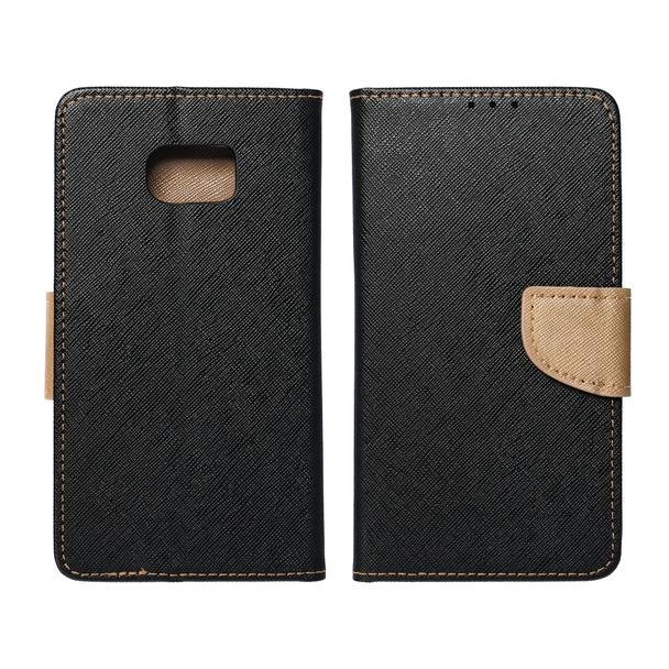 Etui z klapką na iPhone 14 PLUS Fancy Book czarno-złote