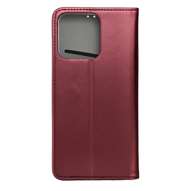 Etui z klapką na Realme NOTE 50 Smart Magneto burgundowe