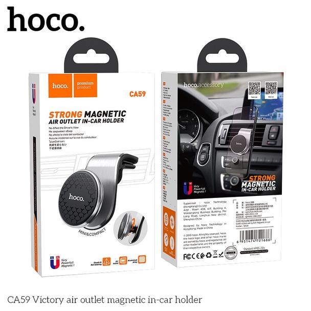 HOCO uchwyt samochodowy magnetyczny do kratki CA59 srebrny EOL