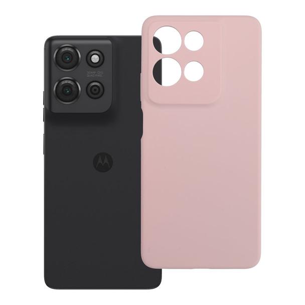 Etui na Motorola G75 Silicone 2mm (camera protection) pudrowy róż