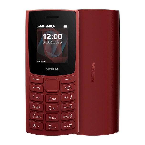 NOKIA telefon komórkowy 105 TA-1557 DS czerwony