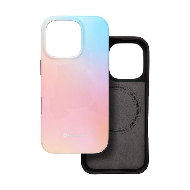 Etui na iPhone 15 Forcell F-Protect Mirage zgodny z MagSafe Military Drop-Test pinky blue