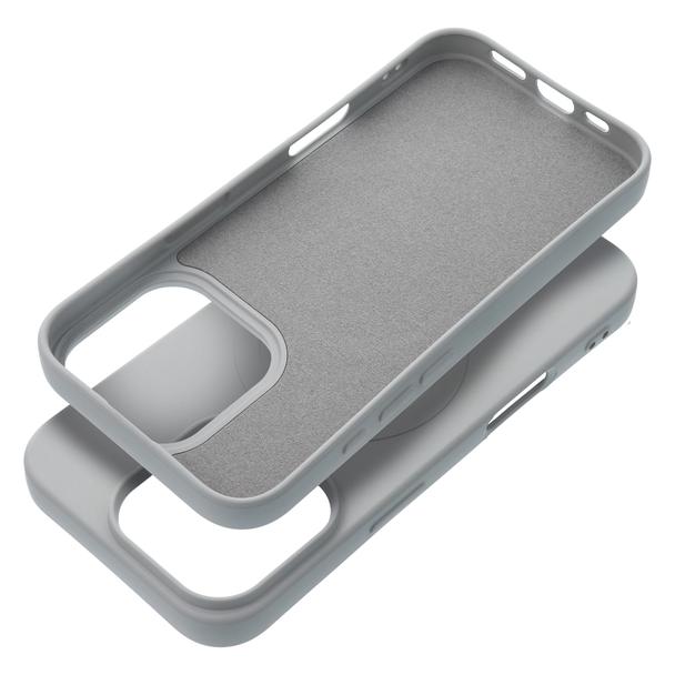 Futerał do iPhone 16 PRO Silicone Mag Cover zgodny z MagSafe (big hole) tytanowy