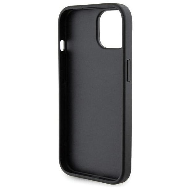 GUESS futerał do IPHONE 13 / 14 / 15 GUHCP15SPGSSADK (Grip Stand 4G Saffiano Strass) czarny