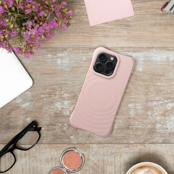 Silicone Zephyr Mag Cover kompatybilny z MagSafe do IPHONE 14 PRO MAX różowy
