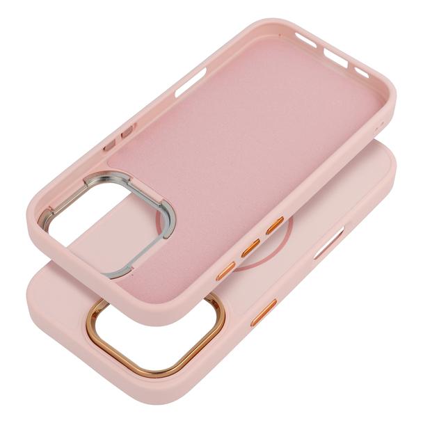 Futerał do iPhone 16 Frame Mag Cover zgodny z MagSafe pudrowy róż
