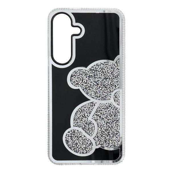 Etui na Samsung S25 FE / S26 FE Teddy Bear srebrne