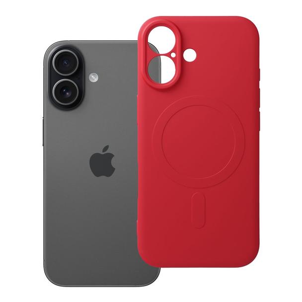 Futerał do iPhone 17 Silicone Mag Cover zgodny z MagSafe czerwony