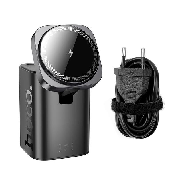 Ładowarka indukcyjna Hoco 6w1 PD QC 65W kompatybilna z Apple Watch CQ20A czarna