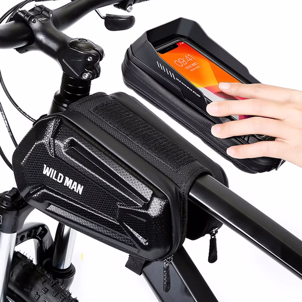 WILDMAN sakwa rowerowa na ramę na zamek 1,2L (4" - 7") XT6 czarna