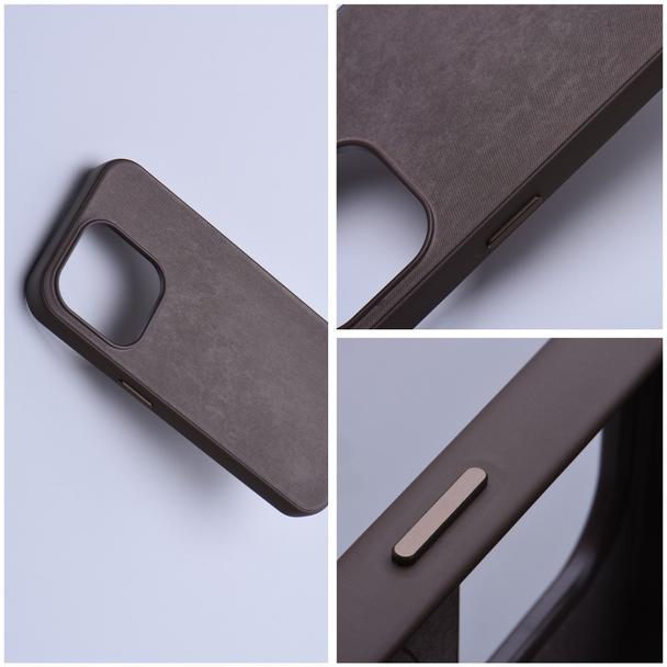 Futerał do iPhone 13 PRO Woven Mag Cover zgodny z MagSafe jasnobrązowy