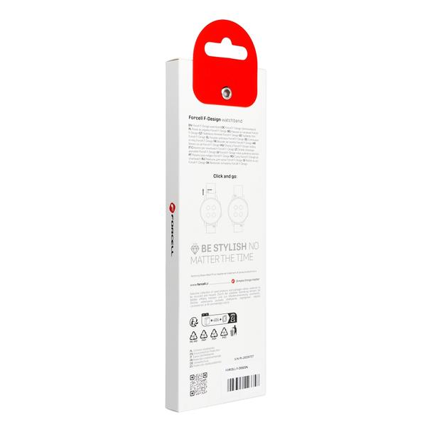Pasek do Samsung Galaxy Watch Forcell F-Design FS05 sprzączka włókno poliestrowe 22 mm gwiezdny
