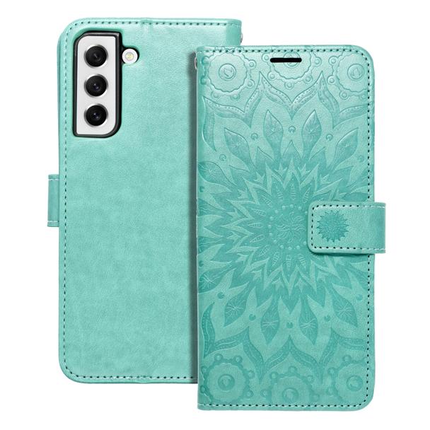 Etui z klapką na Samsung S21 FE Mezzo Book mandala zielone