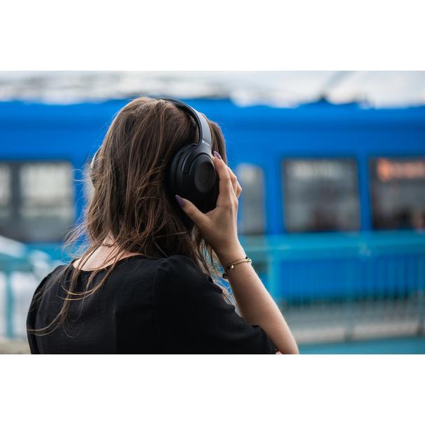 Słuchawki bezprzewodowe nauszne Forcell F-Audio Sonic Aura ANC czarne