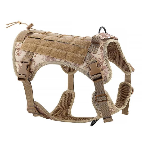 Szelki dla psa TACTICAL rozmiar M brązowe