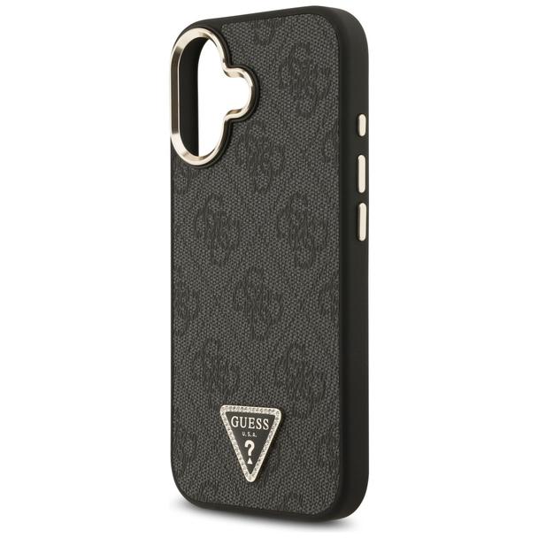 GUESS futerał do IPHONE 17 kompatybilny z MagSafe GUHMP17SP4GTDGMK (4G PU W/ Triangle Logo) złoto czarny