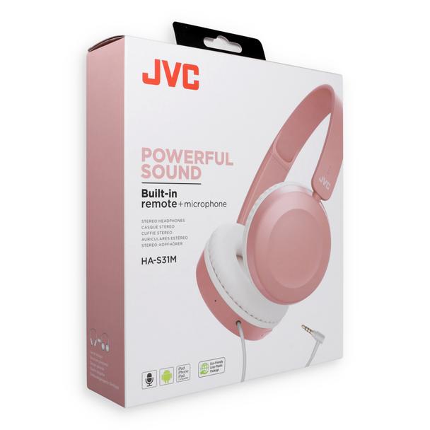 Słuchawki przewodowe naszune JVC HAS31MPE różowe