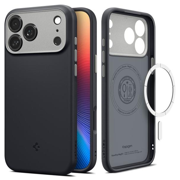 SPIGEN futerał NANO POP MAG kompatybilny z MagSafe do IPHONE 17 Pro black sesame