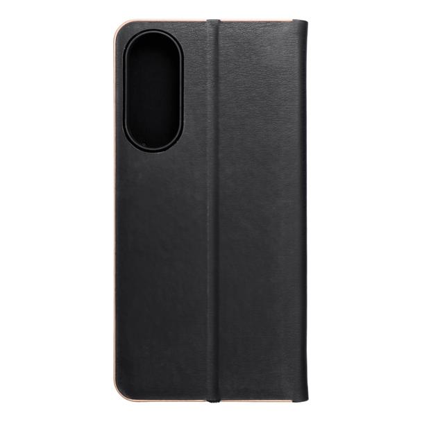 Etui z klapką na Samsung S25 EDGE Luna Book Gold czarne