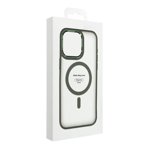 Futerał MATTE MAG COVER kompatybilny z MagSafe do IPHONE 16 zielony