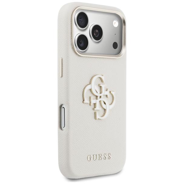 GUESS futerał do IPHONE 17 Pro Max GUHCP17X5PS4RGGE (PU FW Resin Logo) beżowy