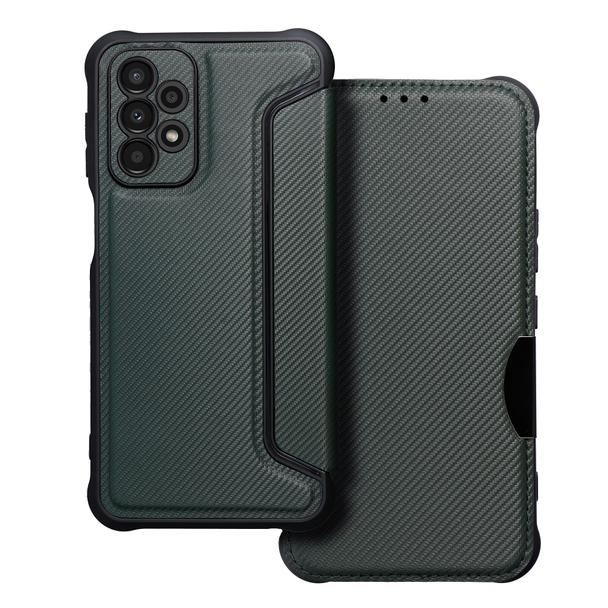 Etui z klapką na Samsung A23 5G Razor Book ciemnozielone