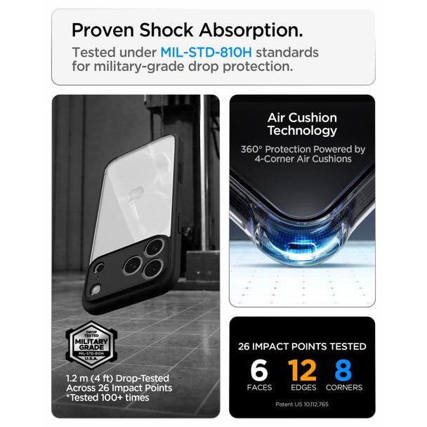 SPIGEN futerał ULTRA HYBRID do IPHONE 18 Pro Max / 17 Pro Max matte black